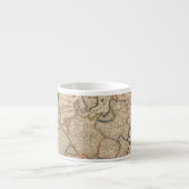 Kaart van Europa Espresso Kop (Voorkant)