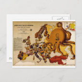 Kaart van Europa - John Bull en zijn vrienden (190 (Voorkant / Achterkant)