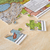 Kaart van Europa Legpuzzel (Zijkant)