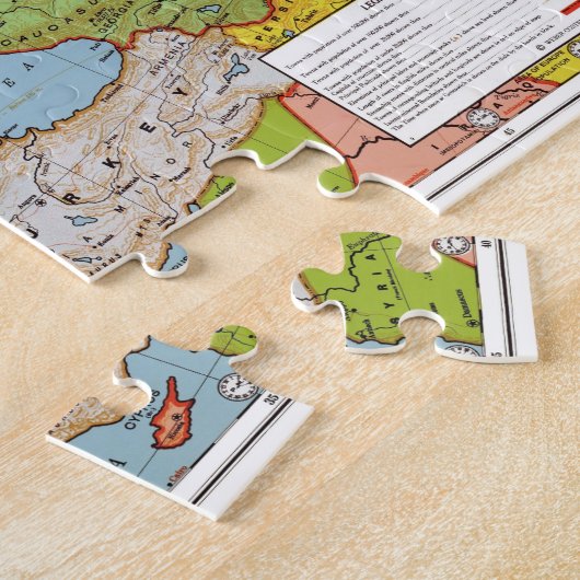 Kaart van Europa Legpuzzel (Zijkant)