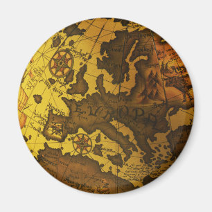 Kaart van Europa Magneet