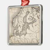 Kaart van Europa Metalen Ornament (Links)