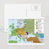 Kaart van Europa na de Tweede Wereldoorlog (Voorkant / Achterkant)