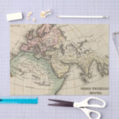 kaart van Europa, Noord-Afrika en Zuidoost-Azië Tissuepapier (Craft)