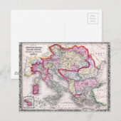  kaart van Europa Oostenrijk Italië Turkije Grieke (Voorkant / Achterkant)