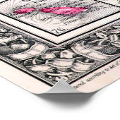  kaart van Europa Oostenrijk Italië Turkije Grieke Poster (Hoek)