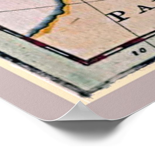 Kaart van Europa Poster (Hoek)