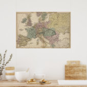 Kaart van Europa Poster (Keuken)