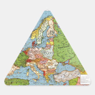 Kaart van Europa Sticker