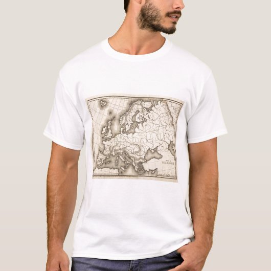 Kaart van Europa T-shirt (Voorkant)