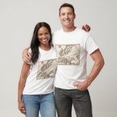 Kaart van Europa T-shirt (Unisex)
