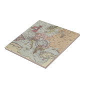  kaart van Europa Tegeltje (Zijkant)