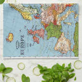 Kaart van Europa Theedoek (Gevouwen)