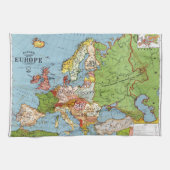 Kaart van Europa Theedoek (Horizontaal)