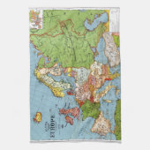 Kaart van Europa Theedoek (Verticaal)