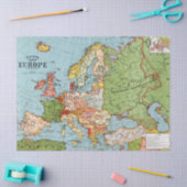  kaart van Europa Tissuepapier (Craft)