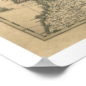 Kaart van Europa van Frederico de Wit 1700 Poster (Hoek)