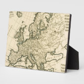 Kaart van Europa van Guillaume Raynal Fotoplaat (Zijkant)