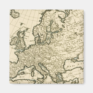 Kaart van Europa van Guillaume Raynal Magneet