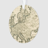Kaart van Europa van Guillaume Raynal Ornament (voorkant)