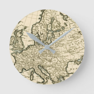 Kaart van Europa van Guillaume Raynal Ronde Klok
