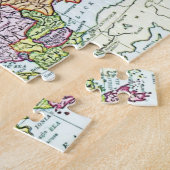  kaart van Europese kleurrijke pastels Legpuzzel (Zijkant)