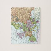  kaart van Europese kleurrijke pastels Legpuzzel (Verticaal)