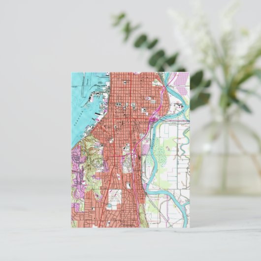 kaart van Everett Washington (1953) (Staand voorkant)