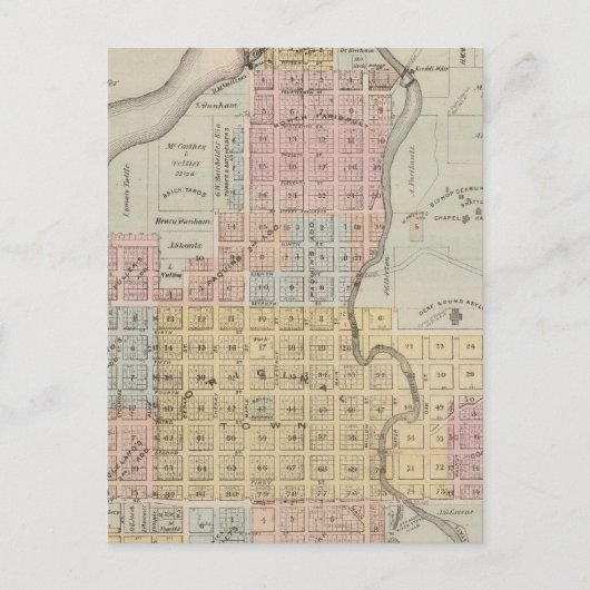 Kaart van Faribault, Rice County, Minnesota (Voorkant)