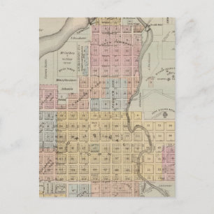 Kaart van Faribault, Rice County, Minnesota