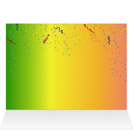 Kaart van felicitaties voor papegaai (Binnen Horizontaal (Boven))