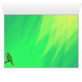 Kaart van felicitaties voor papegaai (Binnen Horizontaal (Onder))