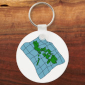 Kaart van Filipijnen Sleutelhanger (Voorkant)