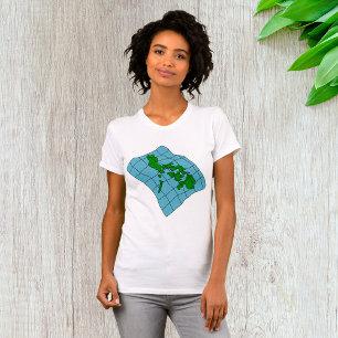 Kaart van Filipijnen Vrouwen T-shirt