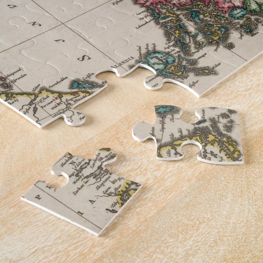  kaart van Finland (1665) Legpuzzel (Zijkant)