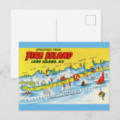  kaart van Fire Island (Voorkant / Achterkant)
