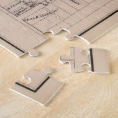 kaart van Flatbush Brooklyn NY (1873) Legpuzzel (Zijkant)