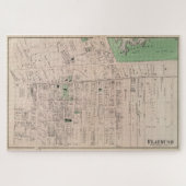  kaart van Flatbush Brooklyn NY (1873) Legpuzzel (Horizontaal)