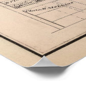 kaart van Flatbush Brooklyn NY (1873) Poster (Hoek)