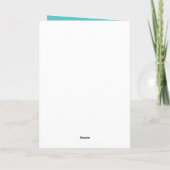 Kaart van Floral Valentijns (Turquoise) (Achterkant)