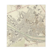  kaart van Florence Italië (1835) Notitieblok (Voorkant)
