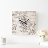  kaart van Florida (1763) Vierkante Klok (Huis)