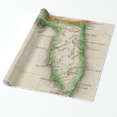  kaart van Florida (1822) Cadeaupapier (Uitgerold)