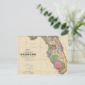  kaart van Florida (1870) (Staand voorkant)