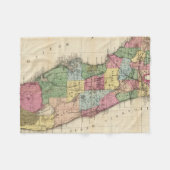  kaart van Florida (1870) Fleece Deken (Voorkant (Horizontaal))