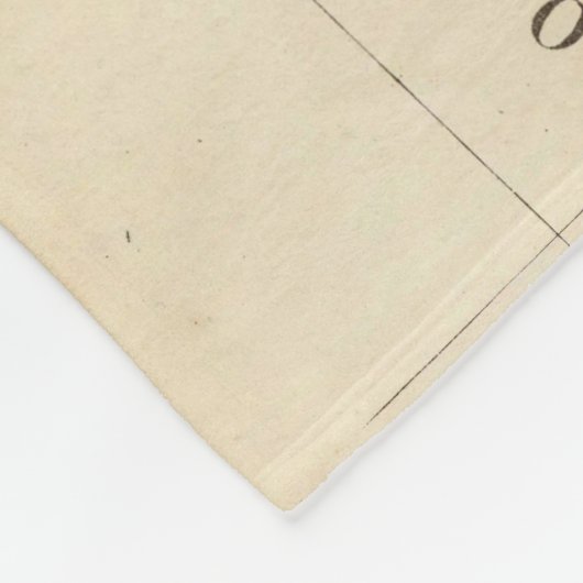  kaart van Florida (1870) Fleece Deken (Hoek)