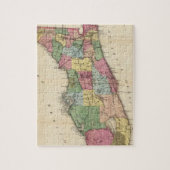  kaart van Florida (1870) Legpuzzel (Verticaal)