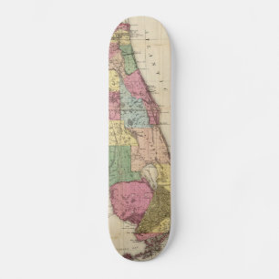  kaart van Florida (1870) Skateboard