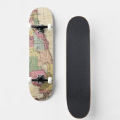  kaart van Florida (1870) Skateboard (Voorkant)