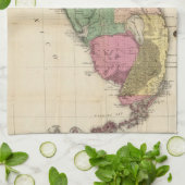  kaart van Florida (1870) Theedoek (Gevouwen)